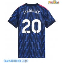 Camisa de time de futebol Arsenal Noni Madueke #20 Replicas 2º Equipamento Feminina 2025-26 Manga Curta